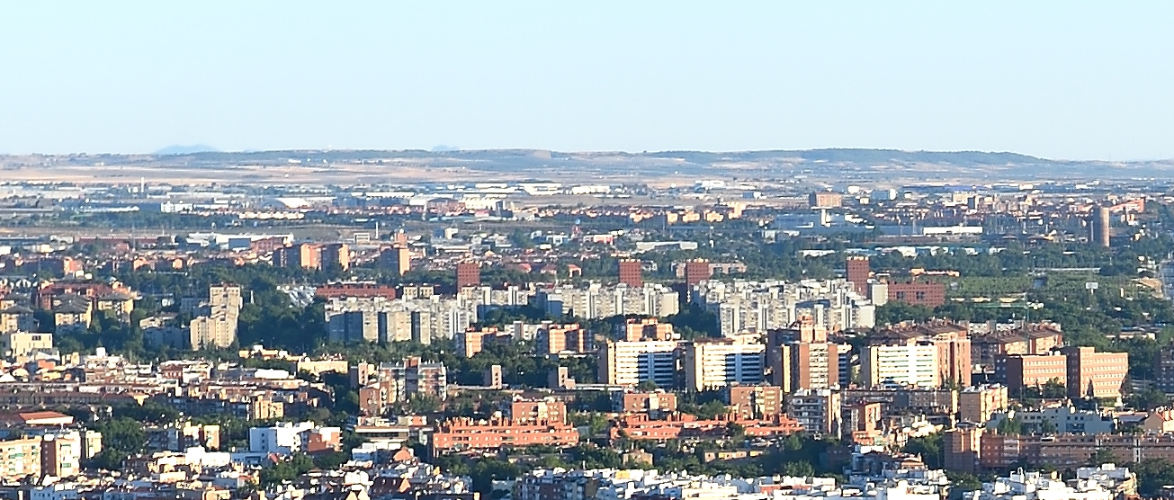 Vista aérea del barrio de Usera