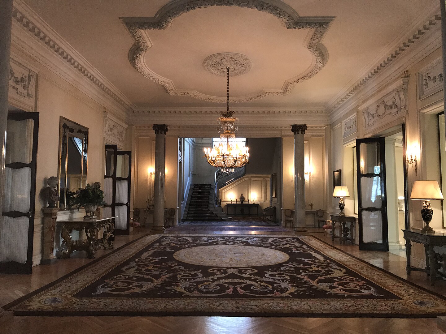 Interior de la Embajada de Italia en Madrid